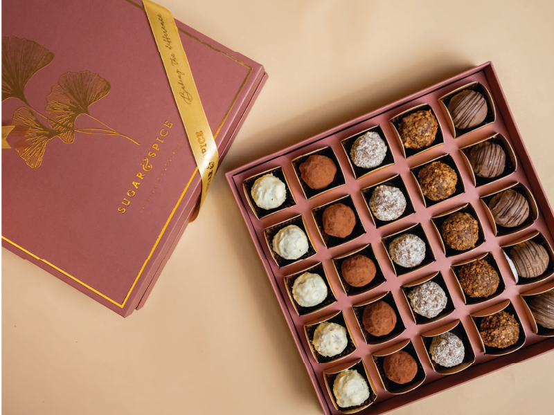 Peony Belgian Truffle Chocolates 🟢